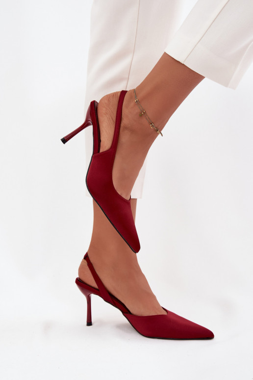 hochhackige SchuheOdkrytymi Piętami Burgund Lenira