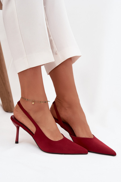 hochhackige SchuheOdkrytymi Piętami Burgund Lenira