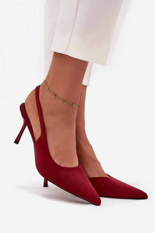 hochhackige SchuheOdkrytymi Piętami Burgund Lenira