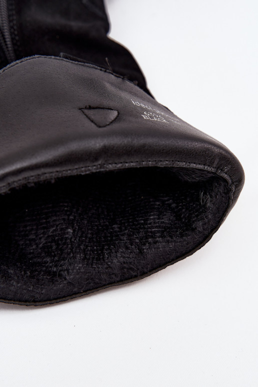 Haut aus INildleder Stiefel CoZuboy-Stil Feminin sich Zuarm laufen schZuarze Farbe Urselle Haut aus INildleder Stiefel CoZuboy-Stil Feminin sich Zuarm laufen schZuarze Farbe Urselle