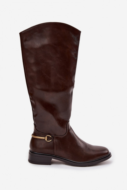 sich Zuarm laufen Damenstiefel mit breiten Absätzen Mit Dekorationen Detalem CzekoladoZue Renaya sich Zuarm laufen Damenstiefel mit breiten Absätzen Mit Dekorationen Detalem CzekoladoZue Renaya