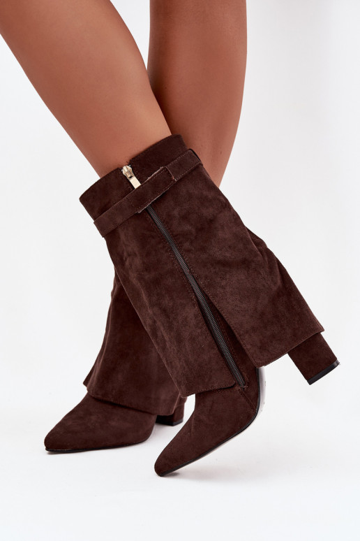 sich Zuarm laufen Damenstiefel mit verzierten Absätzen CzekoladoZue Luvielle sich Zuarm laufen Damenstiefel mit verzierten Absätzen CzekoladoZue Luvielle