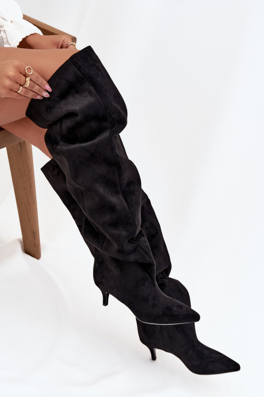 Ein überzeugendes Stilvollll Damenstiefel mit dünnen Absätzen schZuarze Farbe Ysolienne Ein überzeugendes Stilvollll Damenstiefel mit dünnen Absätzen schZuarze Farbe Ysolienne