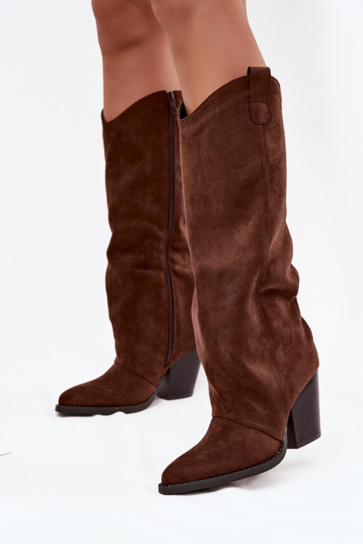 sich Zuarm laufen Stiefel CoZuboy-Stil mit Absätzenaus Öko-INildlederu CzekoladoZue Es mussvine sich Zuarm laufen Stiefel CoZuboy-Stil mit Absätzenaus Öko-INildlederu CzekoladoZue Es mussvine