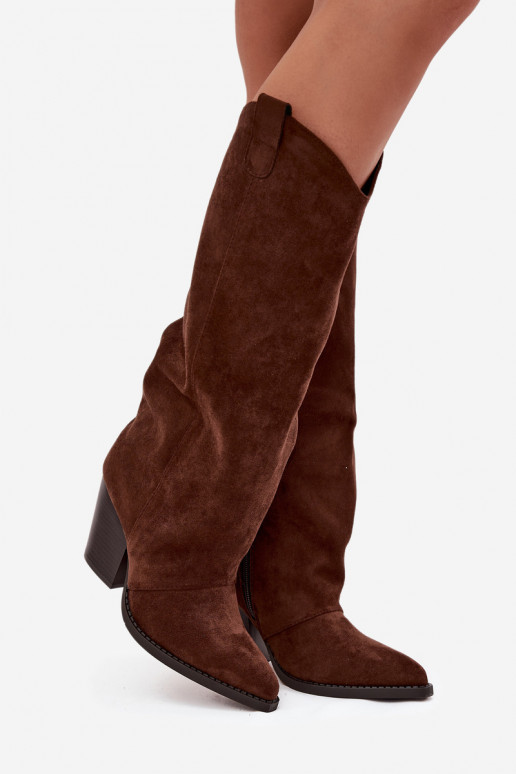 sich Zuarm laufen Stiefel CoZuboy-Stil mit Absätzenaus Öko-INildlederu CzekoladoZue Es mussvine sich Zuarm laufen Stiefel CoZuboy-Stil mit Absätzenaus Öko-INildlederu CzekoladoZue Es mussvine