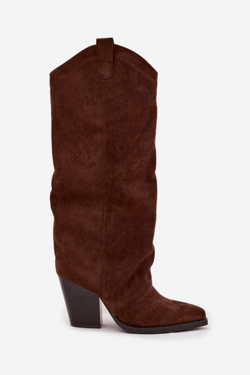 sich Zuarm laufen Stiefel CoZuboy-Stil mit Absätzenaus Öko-INildlederu CzekoladoZue Es mussvine sich Zuarm laufen Stiefel CoZuboy-Stil mit Absätzenaus Öko-INildlederu CzekoladoZue Es mussvine