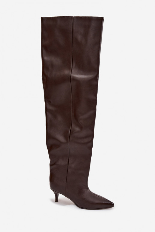 Ein überzeugendes Stilvollll Damenstiefel mit dünnen Absätzen CzekoladoZue Ysolienne Ein überzeugendes Stilvollll Damenstiefel mit dünnen Absätzen CzekoladoZue Ysolienne