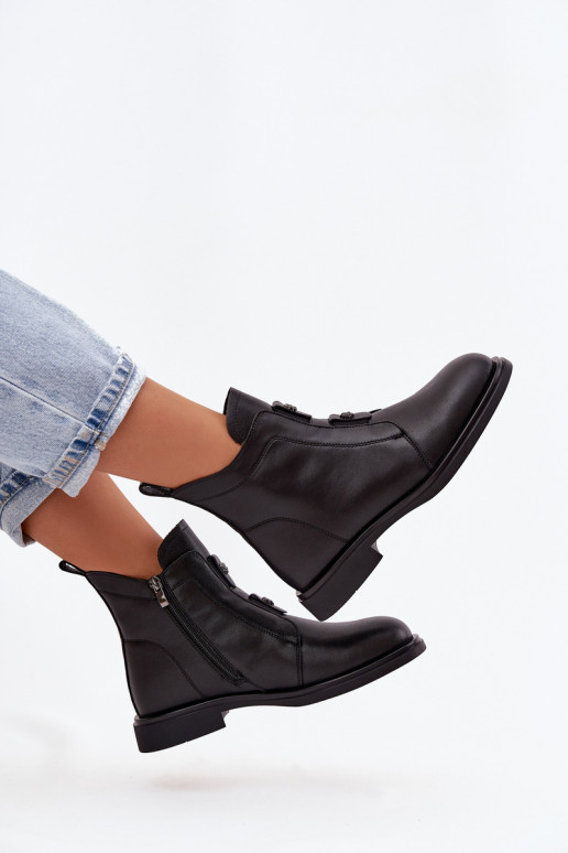 Haut sich Zuarm laufen Damenstiefel D&A MK52-026 schZuarze Farbe Haut sich Zuarm laufen Damenstiefel D&A MK52-026 schZuarze Farbe