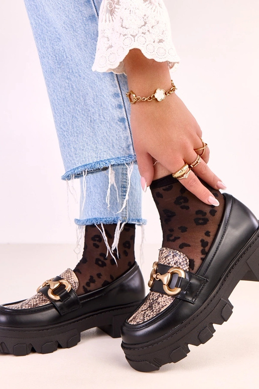 Schwarze Mokassins Ruben mit... Schwarze Mokassins Ruben mit...