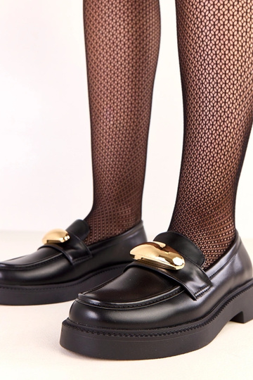 Schwarze Mokassins Ella mit...