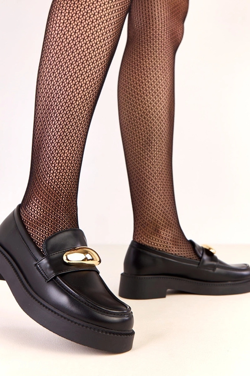 Schwarze Mokassins Ella mit... Schwarze Mokassins Ella mit...