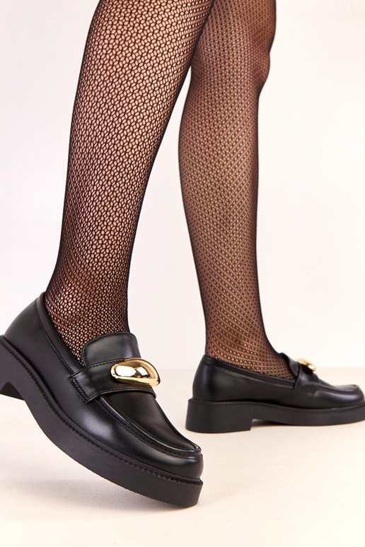 Schwarze Mokassins Ella mit... Schwarze Mokassins Ella mit...