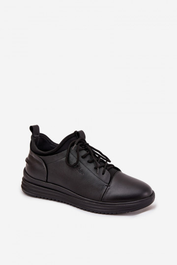 Herren-Lederstiefel Lee Cooper LCJ-26-33-3964 in Schwarz