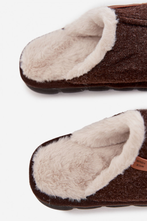 Hausschuhe Männlich sich Zuarm laufen mit Fell innen CzekoladoZue Darielle