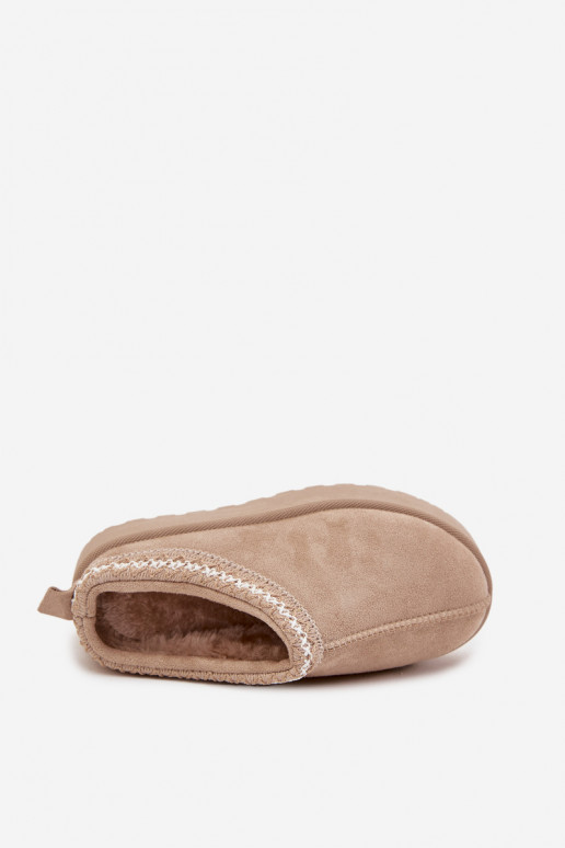 Schneestiefel Kindisch JugendHaftem mit einer Plattform Beige Jolisse Schneestiefel Kindisch JugendHaftem mit einer Plattform Beige Jolisse