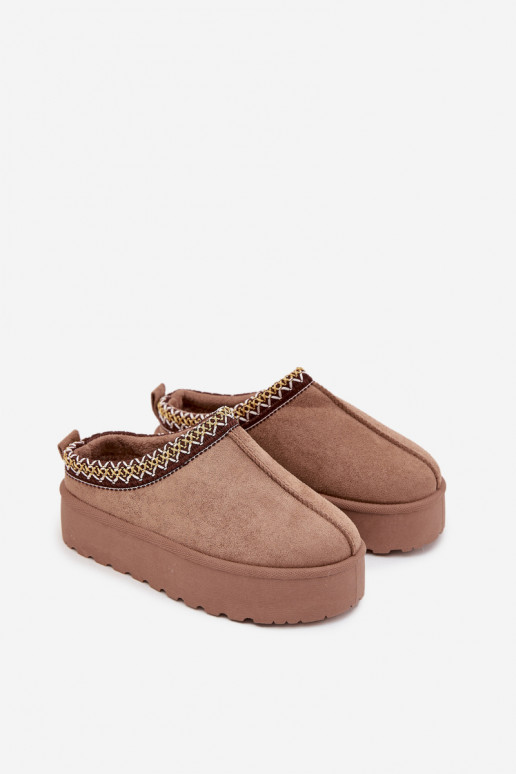 Schneestiefel Kindisch JugendHaftem mit einer Plattform Khaki-Farbe Jolisse Schneestiefel Kindisch JugendHaftem mit einer Plattform Khaki-Farbe Jolisse