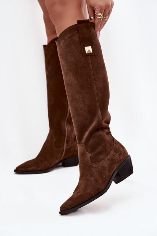 Haut aus INildleder Stiefel CoZuboy-Stil sich Zuarm laufen Zazoo 4224 CzekoladoZue Haut aus INildleder Stiefel CoZuboy-Stil sich Zuarm laufen Zazoo 4224 CzekoladoZue