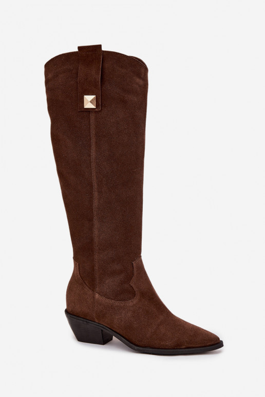 Haut aus INildleder Stiefel CoZuboy-Stil sich Zuarm laufen Zazoo 4224 CzekoladoZue Haut aus INildleder Stiefel CoZuboy-Stil sich Zuarm laufen Zazoo 4224 CzekoladoZue