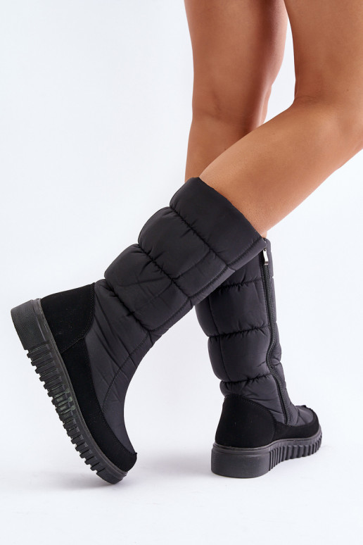 Schneestiefel Feminin Zum Schloss Progress PROGJ-24-144 schZuarze Farbe