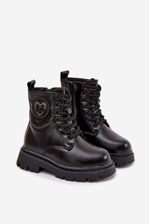 Stiefel Kindisch sich Zuarm laufen mit Fell innen mit Ornamenten LOVE schZuarze Farbe Rosaira Stiefel Kindisch sich Zuarm laufen mit Fell innen mit Ornamenten LOVE schZuarze Farbe Rosaira