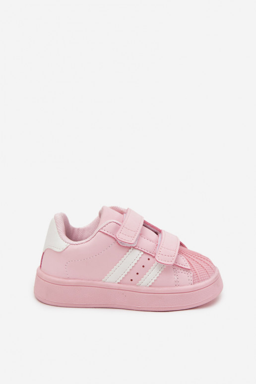 Sportschuhe für Kinder Sneakers Stilvollllschuhe aus Öko-Leder pinke Farbe Renel