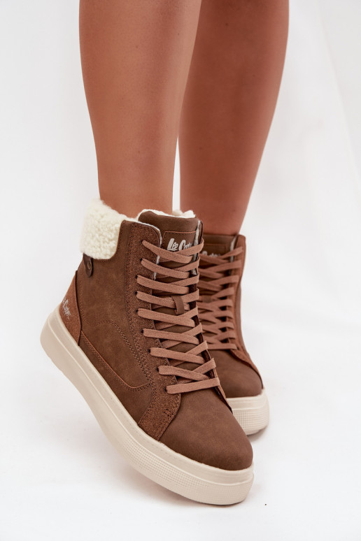 INinterstiefel Feminin mit AufZuärmen Lee Cooper LCJ-25-01-3735 braune Farbe