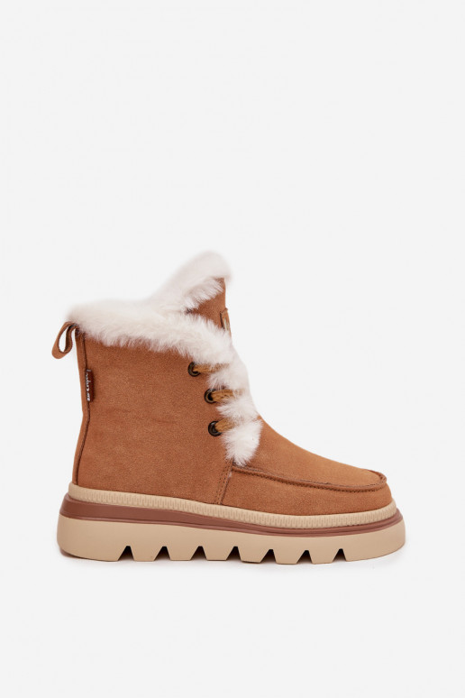 Schneestiefel FemininErmöglichtturalnego aus INildlederu Lee Cooper LCJ-25-01-3738 braune Farbe Schneestiefel FemininErmöglichtturalnego aus INildlederu Lee Cooper LCJ-25-01-3738 braune Farbe