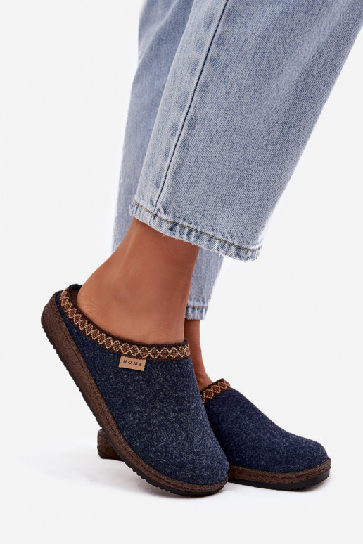 Hausschuhe FemininHaftem Inblu NL000009 Dunkelblau