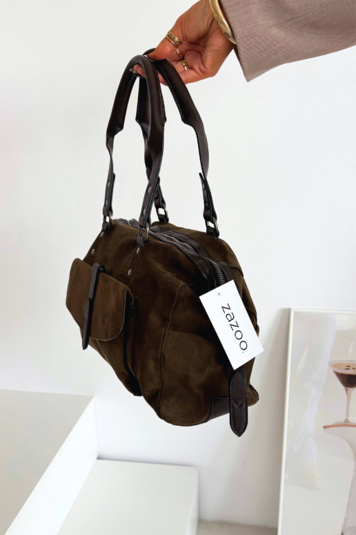 Handheldaus Öko-INildlederu Khaki-Farbe Gressa