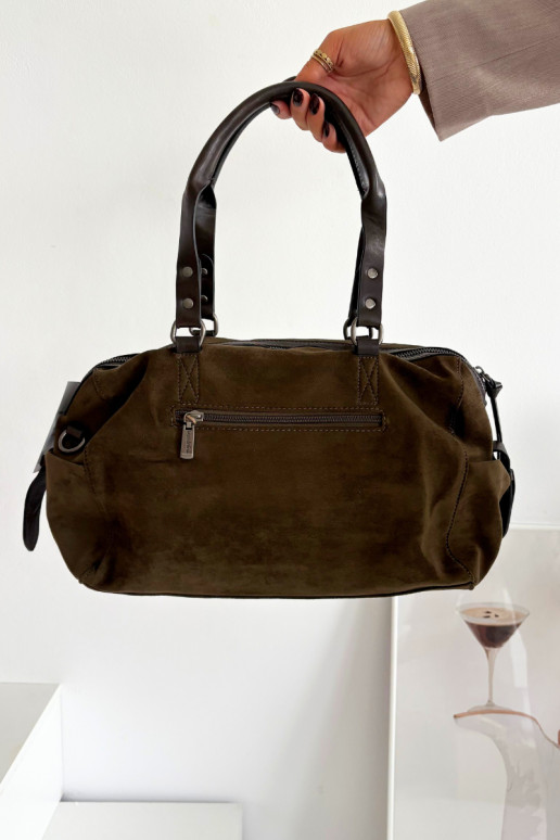 Handheldaus Öko-INildlederu Khaki-Farbe Gressa