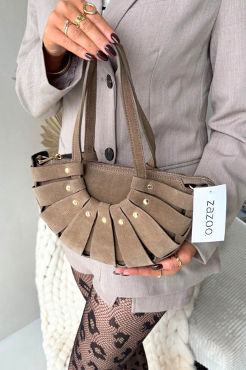 Elfenbeinfarbene Wildlederhandtasche Tai turirivane 2