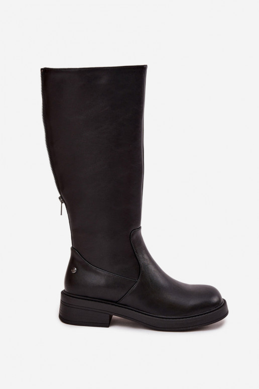 Haut INarme Stiefel Es mussciejka A7164-01 schZuarze Farbe