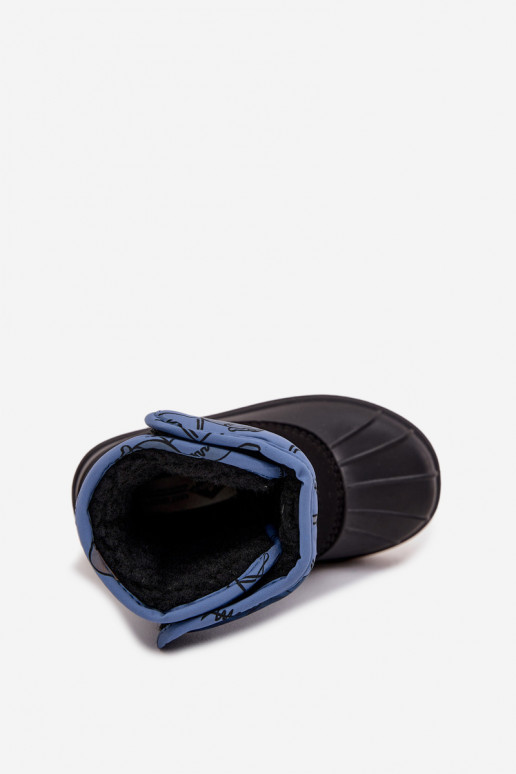 Schneestiefel Kindisch mit Klebeverschlüssen Lee Cooper LCJ-25-10-3774 blaue Farbe