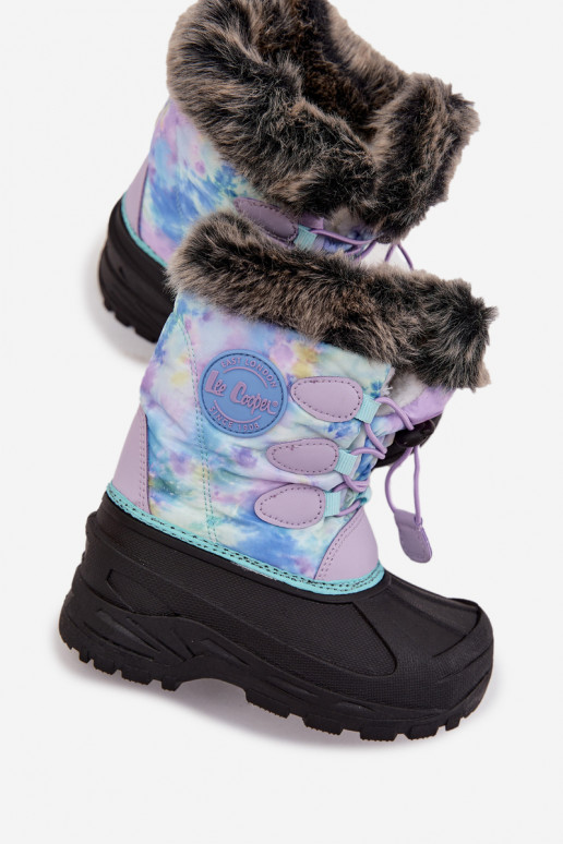 Schneestiefel Kindisch Kindisch mit Pelzmantel I Ściągaczem Lee Cooper LCJ-25-10-3778 Violette Farbe Schneestiefel Kindisch Kindisch mit Pelzmantel I Ściągaczem Lee Cooper LCJ-25-10-3778 Violette Farbe