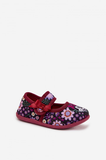 Mädchen MINNIE MOUSE Nomi bordeauxfarbene Ballerina-Sandalen