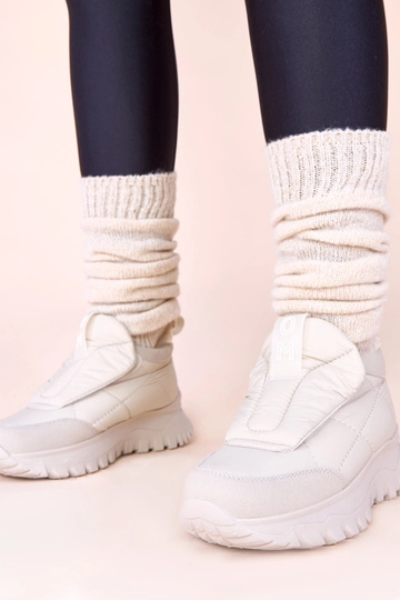 Graue Damen Schneestiefel...