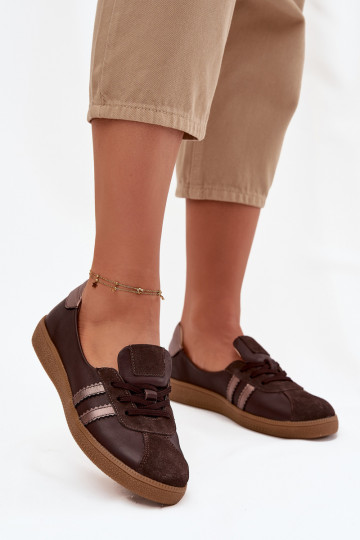 Haut aus INildleder Schuhe Feminin Typu Barefoot Zazoo N1341 CzekoladoZue 2