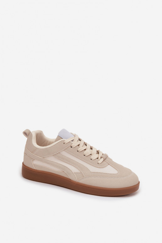 Sneakers Stilvollllschuhe Feminin Beige Hanelor