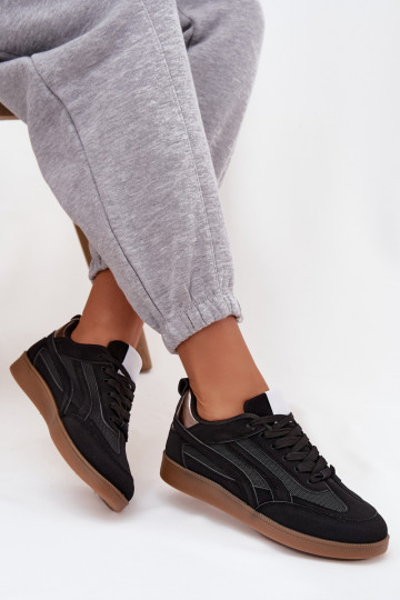 Sneakers Stilvollllschuhe Feminin schZuarze Farbe Hanelor