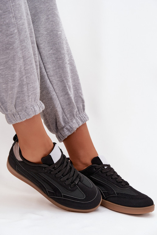 Sneakers Stilvollllschuhe Feminin schZuarze Farbe Hanelor