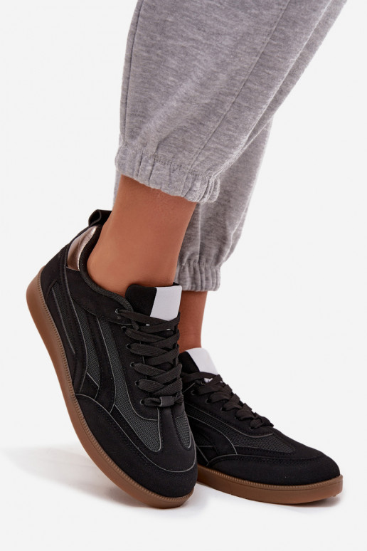 Sneakers Stilvollllschuhe Feminin schZuarze Farbe Hanelor