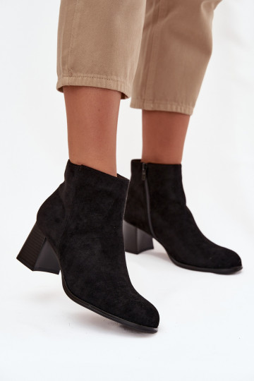 Damen Stiefeletten aus Kunstwildleder in Schwarz "Tai turirilou" 2
