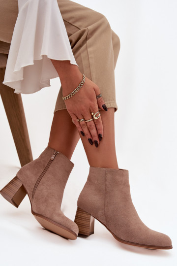 Damenstiefel aus Öko-INildlederoZue Beige Es mussrilou