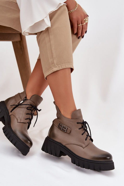 Zazoo 60483 Damenstiefel Mit niedrigem Oberteil sich Zuarm laufen Beige