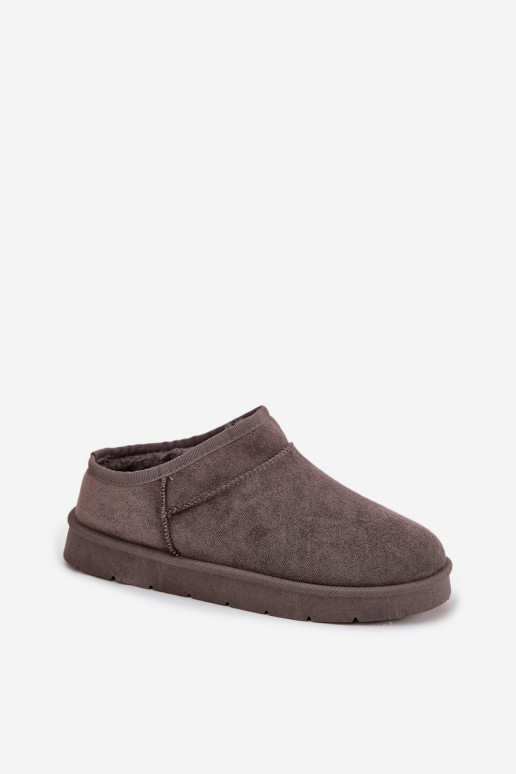 Schneestiefel Feminin sich Zuarm laufen mit Fell innen graue Farbe Serenne