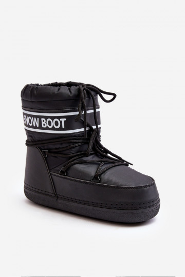 Feminin INinterstiefel zum Schnüren schZuarze Farbe Soia