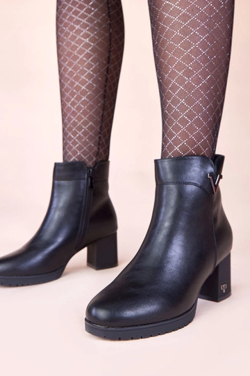 Schwarze Stiefeletten mit mattem Oberflächenfinish Ardisa