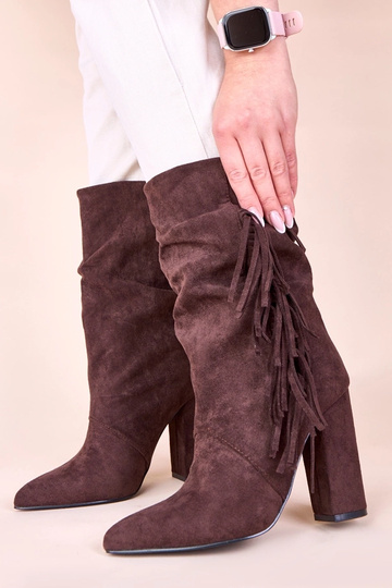 Braune Stiefeletten mit...