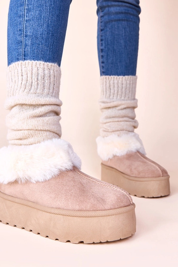 Dunkelbeige Schneestiefel... 2