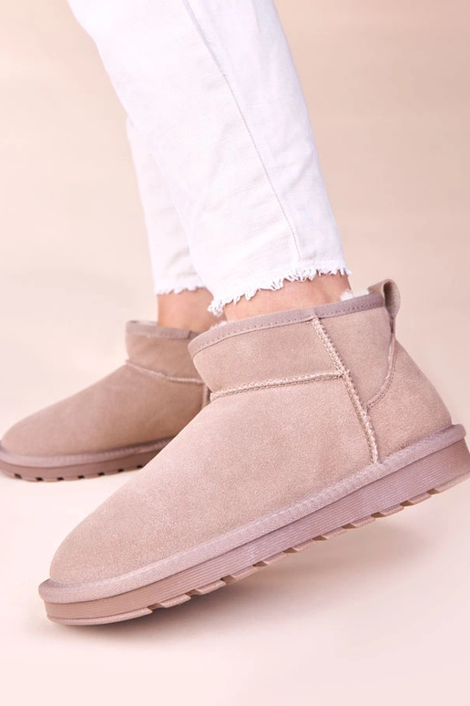 Graue Schneestiefel aus...